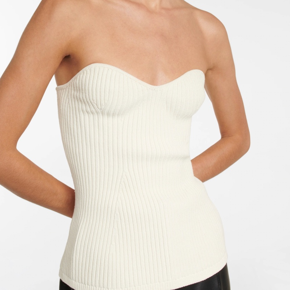 NWT Khaite Lucie Strapless top